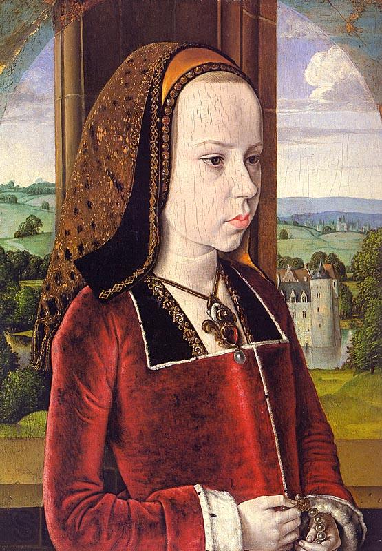 Jean Hey Portrait of Margaret of Austria Norge oil painting art